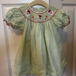 Smocked Christmas Dress (3-6mo)